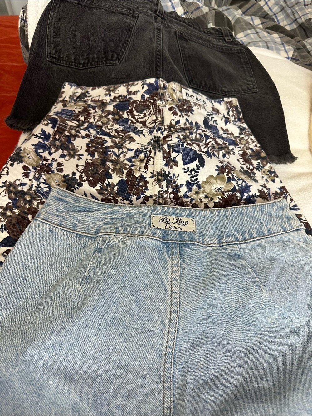Unlisted Black, Floral, Light Blue Trio High-Rise Jeans